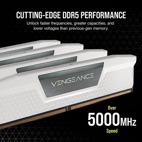 Memoria DDR5 64GB (2X32GB) 5200MHZ Corsair Vengeance Blanco