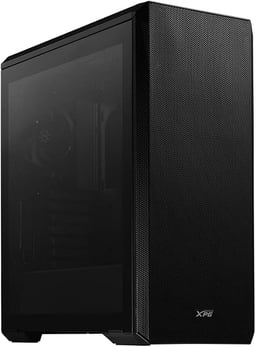 Gabinete XPG Defender-BKCWW / Media Torre / ARGB Midi-Tower / Sin Fuente / 3 Ventiladores Instalados / Micro-ATX / Negro