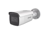Camara Bala IP Hikvision 8MP 4K/ Lente Mot. 2.8-12MM/ 60 MTS IR Exir/ Exterior IP67/ IK10/ WDR 120DB/ POE/ Videoanaliticos/ Ultra Baja Iluminacion/ Entrada y Salida de Audio y Alarmas, DS-2CD2683G2-IZS