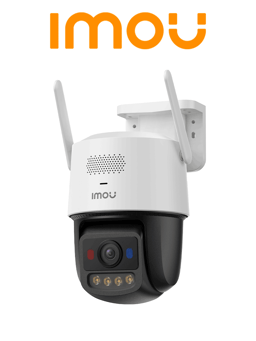 Cámara IP WiFi Imou IPC-U7LN-6V0NE de 6 MPX/3.6 mm/Visión Nocturna de 30 m/Micro SD 512 GB/2 Luces de Advertencia Rojas y Azul/Audio Bidireccional/Sirena de 125 dB/Doble Banda 2.4/5G