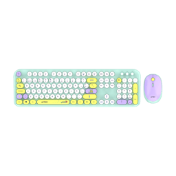 Kit Teclado y Mouse Inalambrico Acteck Creator CHIC K- COLORS MK485, 2.4 MHZ, Diseño Vanguardista, Teclas de Membrana, AC-940191