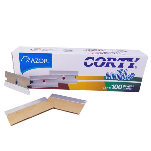 Paquete con 100 navajas Corty 3110 repuesto cortador unifilo