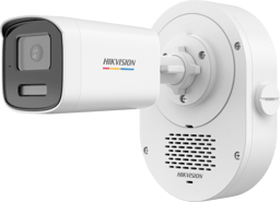 Cámara Bala IP Hikvision DS-2CD1T47G3-LIUF/LSL de 4MPX/4MM/ColorVu 3.0 + SoundMax/Dual Light 50M (164 FT) IR + Luz Blanca/Bocina + Micrófono Integrados/AcuSense Lite/IP67/WDR 120DB/POE/Micro SD