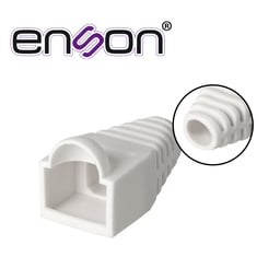 Bota Plástica Enson ENS-BOOT-WHT con Capuchón/para Protección de Plug RJ45/para Cable de 6MM/Blanco