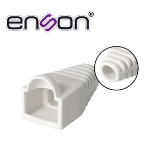 Bota Plástica Enson ENS-BOOT-WHT con Capuchón/para Protección de Plug RJ45/para Cable de 6MM/Blanco