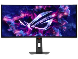 Monitor 34" ASUS ROG Strix/OLED/Curvo/2xHDMI/DP/3440X1440/G-SYNC/FreeSync/240Hz/0.03ms/Bocinas Integradas/Negro/XG34WCDMTG