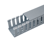 Canaleta Ranurada de PVC Con Tapa Panduit/ Tipo F/ 57.2 MM de Ancho/ 53.8 MM de Alto y 2 M de Largo/ Color Gris, FC2X2LG2