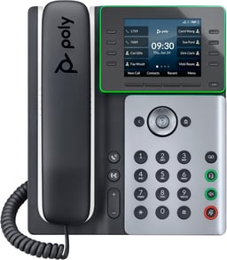 Teléfono IP POLY Edge E320 8 LÍNEAS 2XRJ-45 USB 2.0 32 TECLAS PROGRAMABLES ALTAVOZ NEGRO 82M88AA