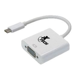 Cable adaptador USB tipo C macho a VGA hembra XTech XTC-550