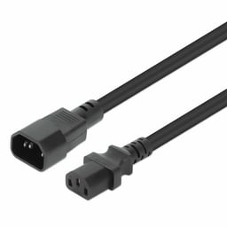 Cable de Extensión de Alimentación Manhattan 301312 de C13 Hembra a C14 Hembra/3M/Negro