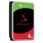 Disco Duro Interno 4TB Seagate Ironwolf ST4000VN006 3.5" SATA III 6 GBIT/S 5400RPM 256MB, Para NAS