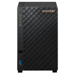 Servidor NAS Asustor AS1202T / 2 Bahias / 1GB / Realtek De 1.7GHz / USB 3.2 / SATA / Negro