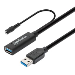 Cable de Extension Activa Repetidor USB 3.0 Tipo a Manhattan 153768 15 Metros