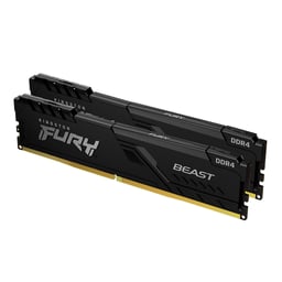 Memoria DDR4 16GB 3200MHz (2x8GB) Kingston Fury Beast Black CL16/XMP, KF432C16BBK2/16