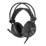 Diadema con Microfono Gamer Xzeal XZ2015 Led RGB USB/ 3.5MM, Negro, XZHD205B