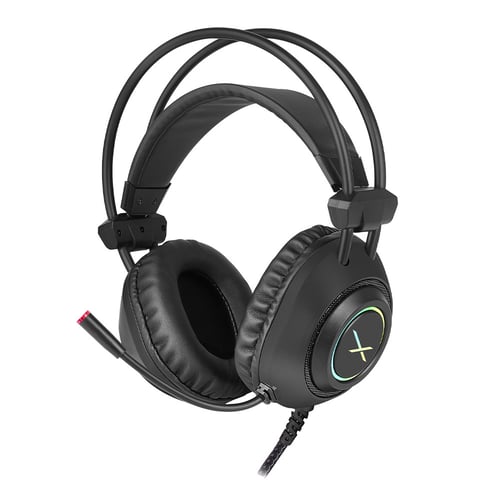 Diadema con Microfono Gamer Xzeal XZ2015 Led RGB USB/ 3.5MM, Negro, XZHD205B