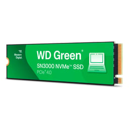 Unidad de Estado Solido SSD M.2 1TB Western Digital Green SN3000/PCI-E 4.0/4100 MB/S Escritura/5000 MB/S Lectura/NVME/WDS100T4G0E