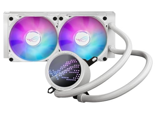 Enfriamiento Liquido Asus Rog Ryuo III 240 ARGB WHT, 2X120MM, 800-2600RPM, Edicion Blanco