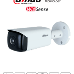 Camara IP Bullet Dahua DH-IPC-HFW3441T-AS-P, Resolucion 4MP/ Lente 2.1 MM/ 180°/ IR 20 MTS/ IA WizSense/ POE/ WDR/ H.265+/ IP67/ Microfono