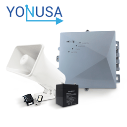 Kit Energizador de Cercas con Salida a Sirena Yonusa EY NG 12000 1+BT412+PM-SRE120+AX-REC12/EY NG 12000 1 + Batería ENS-BT412 + Sirena PAM-SRE30W + Receptor con Salida a Sirena AX-REC12