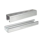 Unicanal Liso Charofil 4X2, 3000MM, Acabado Electrozinc, UNL-4X2-U30-EZ