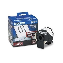 Cinta para etiquetas Brother 61.98mm x 15.24m blanco, DK2212