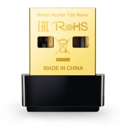 Tarjeta de red inalámbrica USB TP-Link Archer T2U Nano Dual Band AC600 5GHZ / 2.4GHZ