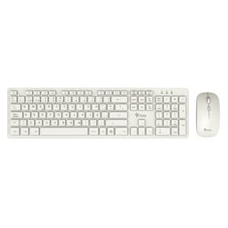 Kit Teclado Y Mouse Inalámbrico Stylos STPKTM5W MEMBRANA 1600 DPI COLOR BLANCO