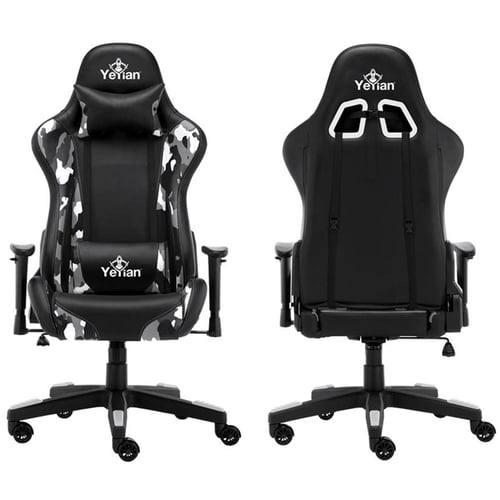 Silla Gaming Yeyian YFRS-051820 Ryuji Snow Camouflage, Poli/Nyl, Soporta 150KG