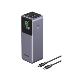 Power Bank Ugreen 35525B/25.000MAH/3 Salidas 200W Max/USB-A+2 USB-C/PD 3.0/QC3.0/FCP/SCP/Gris