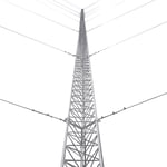 Kit de Torre Arriostrada de Piso de 45 m Altura con Tramo STZ45 Galvanizado Electrolítico (No incluye retenida), Syscom KTZ-45E-045