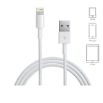 Cable USB a Lightning de 1M Alta Velocidad Gigatech CLU2-1.0 Blanco