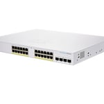 Switch Cisco Business CBS 24 Puertos 10/100/1000MBPS, Administrable, 4 Puertos 10G SFP, POE, CBS350-24P-4X-NA