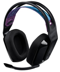Diadema Audifono con Microfono Logitech G535 Lightspeed Inalambrico/ USB/ Negro, 981-000971