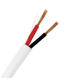 vBobina de 152 MTS Epcom EP-1602/500, 16AWG 2 Conductores/ Cable Profesional de Alta Fidelidad 100% Cobre/ Color Blanco/ Libre de Oxigeno/ Para Aplicaciones de Audio, Control de Acceso y Automatizacion