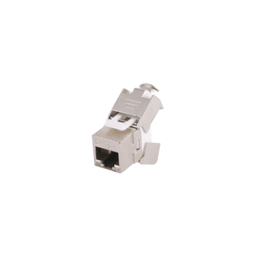 Módulo Jack Keystone Cat6A Blindado (STP) sin herramienta (toolless)