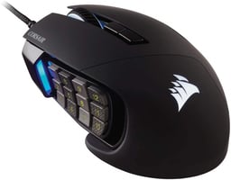 Mouse Gamer Corsair Óptico Scimitar RGB Elite, Alámbrico, USB, 18,000 DPI, Negro