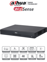 DVR 32 Canales Dahua XVR5232AN-I3 5MP Lite/ Wizsense/ H.265+/ 2 Bahias de Discos Duros/ 2CH Reconocimiento Facial/ SMD Plus/ Audio Bidireccional
