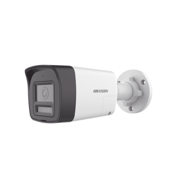 Camara Bala TurboHD Hikvision DS-2CE16D0T-LTS 2 MPX / Lente 2.8 mm / 30 mts IR Exir + 20 mts Luz Blanca / Microfono / Bocina Integrado / Exterior IP67 / Metal / DWDR / Audio Bidireccional + Dual Light + ColorVU