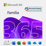 ESD Microsoft 365 Familia 6 Usuarios Multilenguaje 1 Año/EP2-32295 ...