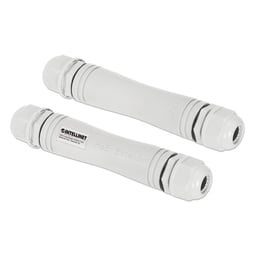 Kit Extensor POE+ Intellinet 561952 de Ultra Largo Alcance/Exterior/1000 M/95 W/IP67/2 Piezas/Color Gris