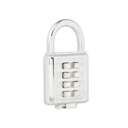 Candado De Combinación Lock C27C35 De Acero / 35mm / Cromo brillante