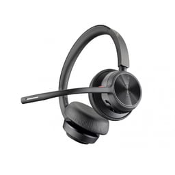 Diadema Audifonos C/Microfono Inalambricos Poly Voyager 4320 UC 77Y99AA / Bluetooth / USB-A / Negro / Incluye Adaptador BT700 / Base De Carga