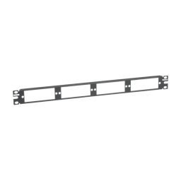 Patch panel de fibra óptica Panduit CFAPPBL1 para 4 placas adaptadoras FAP y FMP, negro, 1UR