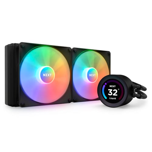 Enfriamiento Liquido NZXT Kraken Elite 280 RL-KR28E-B1/ 2X140MM/ 500-1500RPM/ RGB/ Negro