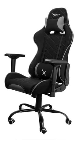 Silla Gamer XZEAL ZX25 Reclinable/ Ergonomico/ Ajuste 4D En Brazos/ Negro-Gris/ Hasta 100KG, XZSXZ25B