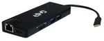 Adaptador Multipuerto Ghia ADAP-13 USB 3.1 Tipo-C a HDMI/ VGA/ RJ45/ USB/ Micro SD/ Memoria SD