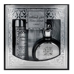 Set De Perfume Para Hombre Lattafa 6290362349105 Fakhar Man De EDP 100ML + Spray 200ML / Arabe