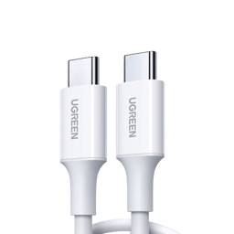 Cable USB-C A USB-C Ugreen 60518 / 1 Metro / Carga Rápida De Hasta 60W / 480Mbps / Color Blanco