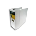 6 Piezas de Carpeta de Vinil 5" Kinera Arillo en "D" Color Blanco, 9400BL